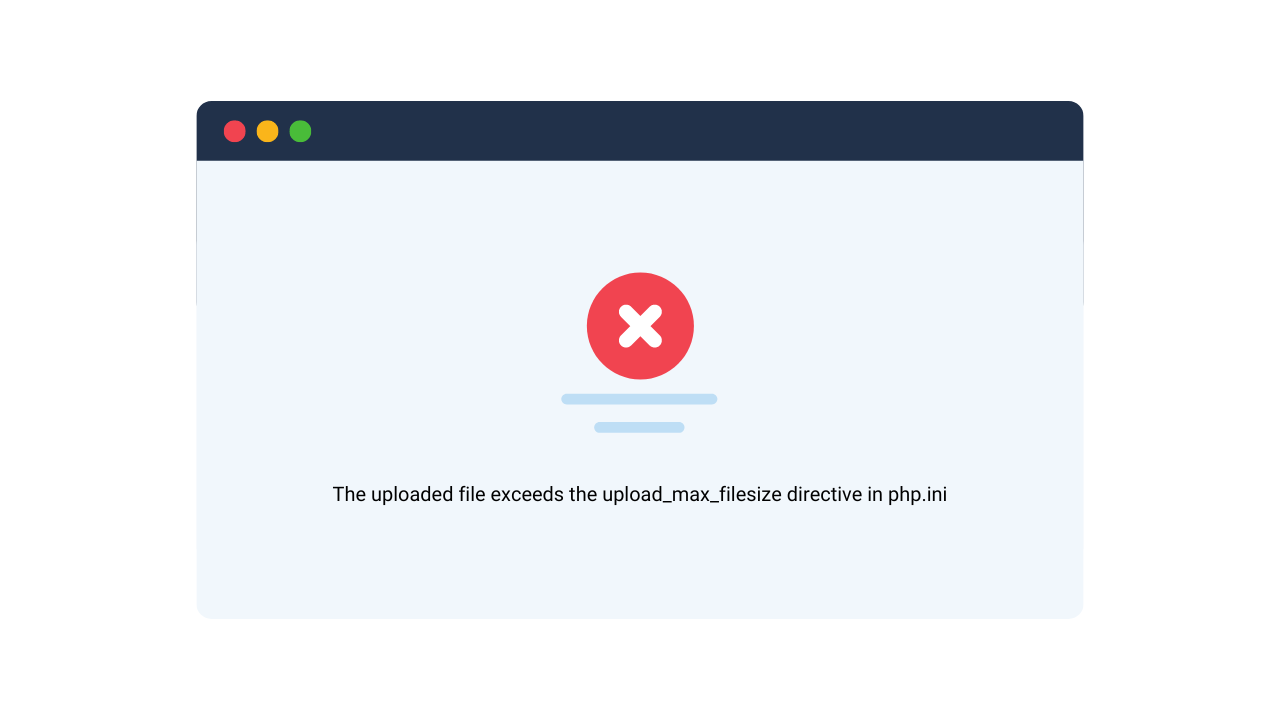 Fix: The uploaded file exceeds the upload_max_filesize directive in php.ini