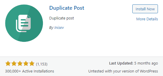 Duplicate Post Plugins